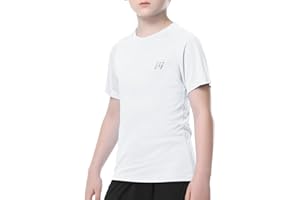 MEETWEE Ragazzi Maglietta da Bagno Manica Corta UV UPF50+ Protezione, Nuoto Rash Guard da Bambini Asciugatura Rapida per Surf Beach Pool