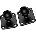 1 Inch Ball Connector with Square Base, Hollow Ball Adapter, Motorcycle Satellite Navigation Mount, GPS Ball System, Compatible with RAM Mount/iMESTOU Mount (2pcs, SZZS-R6)