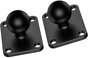 GENERIC 1 Inch Ball Connector with Square Base, Hollow Ball Adapter, Motorcycle Satellite Navigation Mount, GPS Ball System, Compatible with RAM Mount/iMESTOU Mount (2pcs, SZZS-R6)