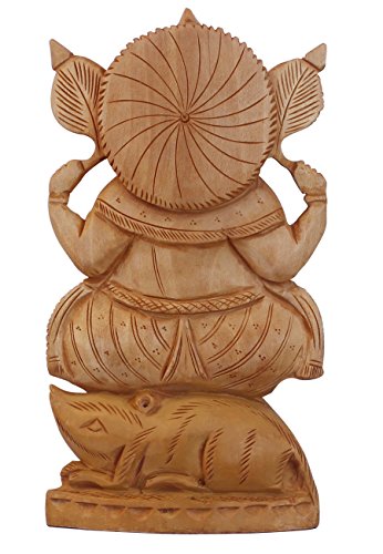 SouvNear Herr Ganesha Statue – 20.3 cm- Holz – braun- dekorativ Figuren und Skulpturen aus Indien - 2