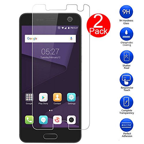 MaxKu ZTE Blade V8 Schutzfolie, [2 Stück] Glasfolie Hartglas 9H Hardness Panzerglas Displayschutz Anti-Kratz Displayschutz für ZTE Blade V8