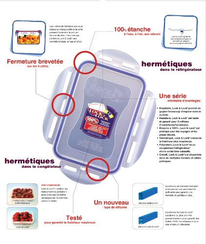 Lock & Lock HPL712F Multifunktionsbox Slender 2,4l - 2