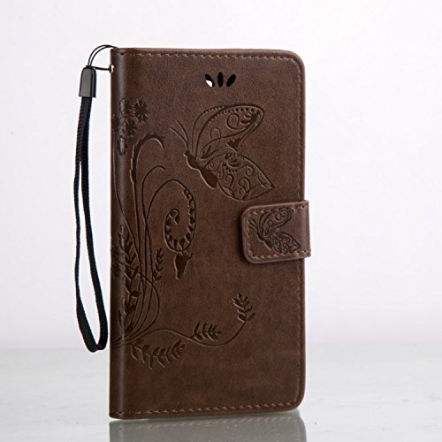 LG Nexus 5X Wallet Case Magnet with Wrist Strap, Stand Fuction and Card Holster for LG Nexus 5X Light Brown (5.2 inch)