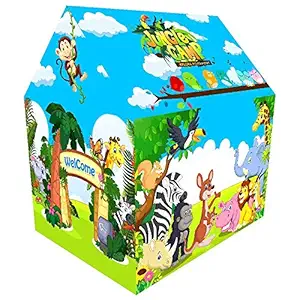 ARHA IINTERNATIONAL Jungle Theme Jumbo Size Go to School Kids Play Tent House for 3-10 Year Old Girls and Boys, Multicolor