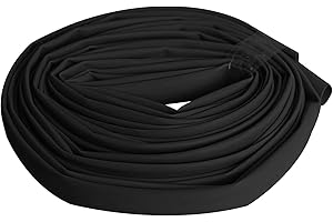 通用 Aoje-Link 6mm ID Black Heat Shrink Tubing Shrinkable Tube 5M(16.4Ft) 1pcs