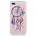 Produktbild MUTOUREN für iPhone 7 Plus (5.5 Zoll) Transparent TPU Silikon Schutz Handy Hülle Case Cover [Kratzfeste, Scratch-Resistant] Hülle Schutzhülle Crystal Kirstall Durchsichtig Fall-Abdeckung Etui TPU Bumper Schale - Traumfänger Campanula