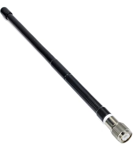Antenna TNC In Gomma Per CB 27 MHz – Compatibile Con President Randy-3, PNI Escort HP 72 E Altri (245mm) - 3