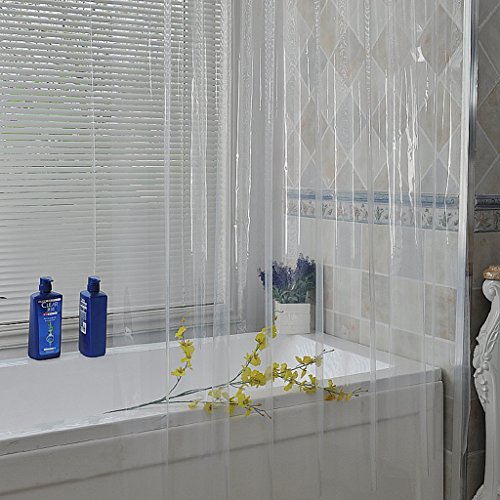 Badezimmerzubehör Hochwertiger Duschvorhang Wasserdichter Duschvorhang - Transparent Weiß ( größe : 150 wide*180 high )