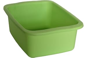 START Macchiavelli catino rettangolare verde. Bacinella in plastica di capacità 10L. Vaschetta multiuso misure 42 x 31 x 15,5 cm