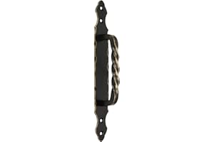 KOTARBAU® Door Handle 290 mm Gold - Black Wrought Iron Door Handle Gate Handle Steel Door Handle Door Fitting Sliding Door