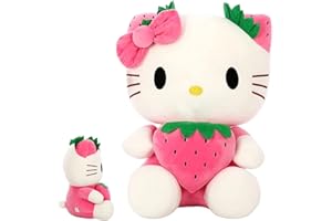 FYDZBSL Hello K-itty Bambola di Peluche, Hello K-itty Peluche, Hello K-itty Peluche Giocattoli Doll Peluche Bambole Anime Peluche Doll Morbido Cuscino Cartone Animato Personaggi Pupazzo Peluche(22cm)