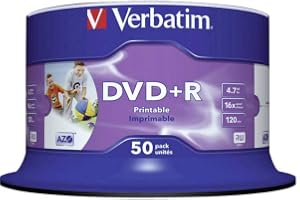 Verbatim 43512 4,7 GB 16 x Bred Bläckstråle Utskrivbar DVD+R, 50 Stycken