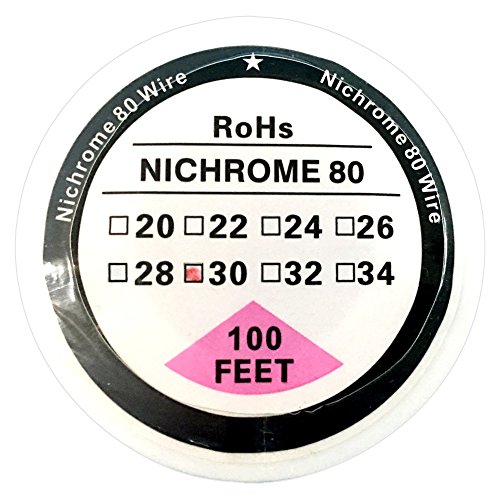 Carrete de alambre de resistencia de nicromo 80 (30 m), calibres de 20awg a 34awg