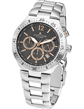 Jacques Lemans Herren-Armbanduhr Dover Analog Quarz Edelstahl 1-1837I