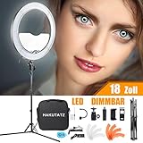 El conjunto de lámparas de anillo LED Hakutatz incluye no sólo una luz de anillo, sino también muchos accesorios, un trípode, mini cabeza de bola para la cámara, soporte para smartphone, disparador remoto Bluetooth, etc. Después de recibir, el conjunto de luz de anillo ya está listo para su uso. El montaje también es fácil de completar en menos de un minuto