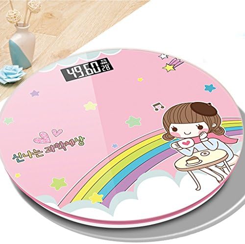 DWW-weight scales Weight scale Pink USB rechargeable cartoon home ultra-precision adult LCD high-definition Digital Scale