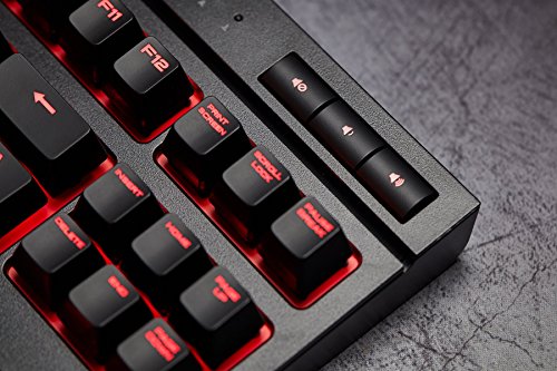 Corsair K63 - Teclado mec  nico Gaming  Cherry MX Red  retroiluminaci  n LED roja  QWERTY Espa  ol   Negro