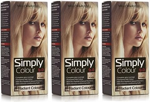 Mellor &amp; Russel Simply Colour Light Blonde 9.0 - Pack of 3