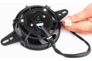 HUOPU Moto Ventola di Raffreddamento Radiatore Olio Radiatore Elettrico Radiatore Motore Misura per 150cc 200cc 250cc ATV Quad Go Kart Buggy Motocross