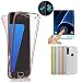 Produktbild Miagon Full Cover für Huawei P20 Lite,360 Grad Handyhülle für Huawei P20 Lite, Rosa Gold Full Body Silikon Etui Vorne Hinten Rundum Doppel-Schutz Hülle für Huawei P20 Lite