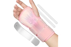 Beugo Handledsstöd, Justerbara Handledsbandage, med 3 Metallskenor, Komfortabelt och andningsbart, Handledsbandage för Män oc