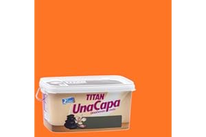 Titan M125530 - Pintura plastica monocapa mate de 2 5 l naranja