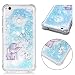 Produktbild Everainy Huawei P8 Lite 2017/P9 Lite 2017 Hülle Silikon Transparent 3D Flüssig Glitzer Durchsichtig Stoßstange Gummi Kompatibel für Huawei P8 Lite 2017 Liquid Stoßfest Hüllen Schutzhülle (Elefant)