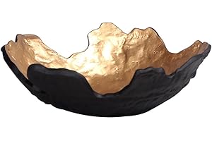 KITCISSL Svuotatasche Ingresso Centrotavola Moderno Design Vassoi, Svuota Tasche da Ingresso Moderno in Oro e Nero Vassoio Porta Caramelle Monete Occhiali Caramelle Vassoio