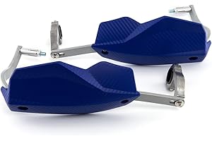 ‎EVOMOSA Motorrad Handschutz 22mm 28mm Griffschutz Schild Motorrad Motocross Roller Winddichter Lenker Handschutz Schutzausrüstung (Blau)