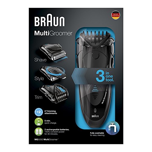 Braun Multigroomer Bartschneider MG5050, Rasierer und Trimmer, schwarz - 5