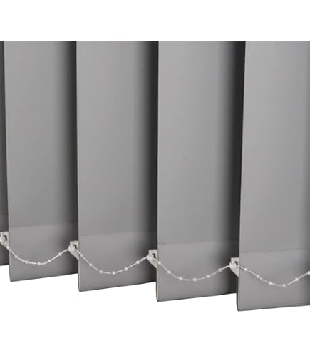 Store Vertical à Lamelles En Coton/Lin - Blanc, 150x130cm - Réglable Lumière Et Intimité - Pour Fenêtres, Portes Coulissantes - 8