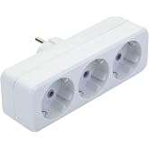 DE-PA &Uuml;&ccedil;l&uuml; Topraklı Golyat Fiş Priz &Ccedil;oğaltıcı | 220V 16A G&uuml;&ccedil;l&uuml; ve G&uuml;venli Priz D&ouml;n&uuml;şt&uuml;r&uuml;c&uuml; | Topraklı 3&rsquo;l&uuml; Fiş Adapt&ouml;r&uuml; Ev ve