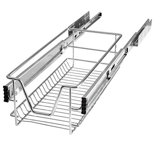TecTake Teleskopschublade Küchenschublade Schlafzimmerschublade | passend für 30cm Schrankbreite - 4