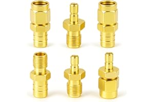 unillea Adaptateur SMA vers SMB Set, 6 Pièces, pour Antenne Auto Dab, Câble Coaxial HF, Adaptateur d'Antennes pour Voiture, Récepteur Radio Satellite, Tuner FM, Routeur Wi-FI, Câble Coaxial