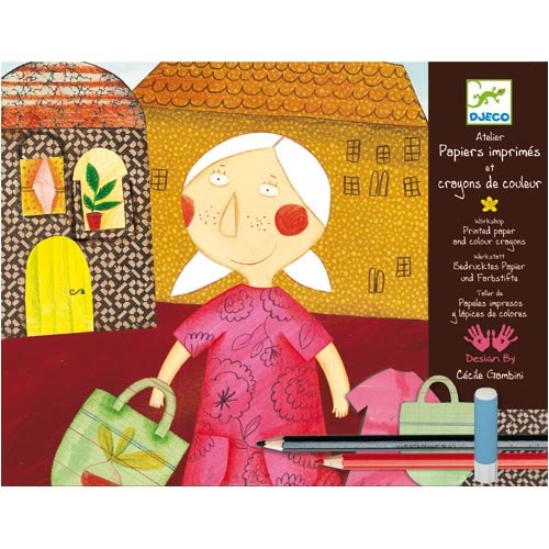 Preisvergleich Produktbild Atelier bedrucktes Papier und Farbstifte von Djeco