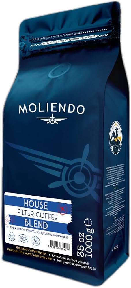 Moliendo Finest Coffee House Blend Filtre Kahve (Çekirdek) 1000 g