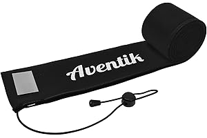 Aventik Neoprene Fishing Rod Sleeve Breathable Vent for Spinning Casting Rods Snag Resistant Floating Cover Fits 6-9ft Spinning Casting Trolling Rods