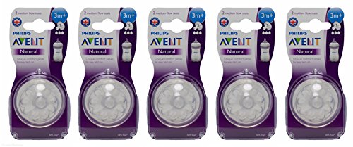 Multibuy 3x AVENT Natural Teats 3 Hole Medium Flow 3 Mnth+ (2 Pack)