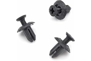 VVO Fasteners- Black Plastic Rear Bumper & Trim Fastener Clips for Citroen C1, (Pack of 10)