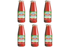 Passata di Pomodoro DIVELLA corposa, 100% italiano - 6 bottiglie da 700 g [4200 g]
