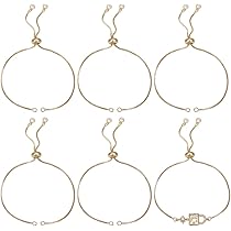 Beebeecraft 1 Boîte De 36 Fermoirs Coulissants Plaqués Or 18 Carats - 6