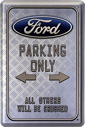 Blechschild Ford Parking Only 20 x 30 cm Reklame Retro Blech 945