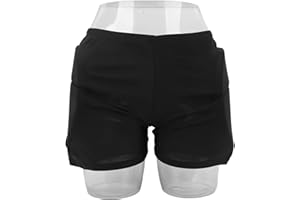 Topyond Pantaloncini Protettivi Imbottiti, Pantaloni Corti Protettivi Resistenti al Calore per Ciclismo, Sport da Sci, Nylon Ed Eva Delicati sulla Pelle, Scelta Perfetta per Appassionati E (M-Nero)