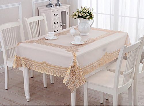 JCRNJSB® PVC Soft Glass Tablecloth Waterproof European Style Plastic Table Cloth Anti-hot Oil-proof No-clean Coffee Table Tablecloth Table Mat Tablecloth Washable and easy to care ( Color : #2 )