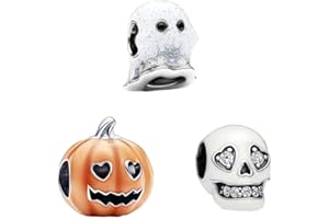 Feitery Compatible with Charms Pandora Halloween Luminoso Bead Charm da donna