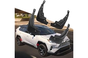 YUZHONGTIAN Lot de 4 garde-boues noirs pour RAV4 2019 2020 2021 Accessoire de voiture