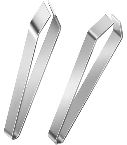 Bdjim – Set di 5 pinze professionali in acciaio inox – Pinza per pesce – Pinza spina pesce – Pinza da cucina – Pinza ferma pesce + eBook in omaggio