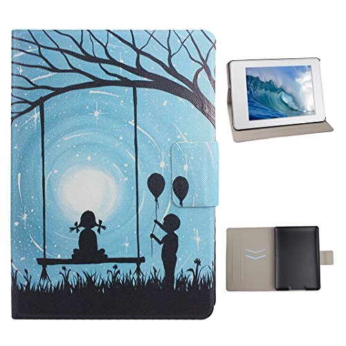 Handyhülle Kindle Paperwhite, Hülle für Kindle Paperwhite 2 Tablet Flip Case Cover, Kindle Paperwhite 3 Handytasche, Moon mood® Fall Etui Tasche für Amazon Kindle Paperwhite 1/2/3 (2012/2013/2014/2015 Version) 6.0 Zoll PU Leder Harte PC-innere Schlag-Standplatz Funktion mit 2 Karten Schlitz Kasten Schützender Abdeckungs Fall für Kindle Paperwhite (nicht mit Automatischen Schlaf / Wake Funktion)