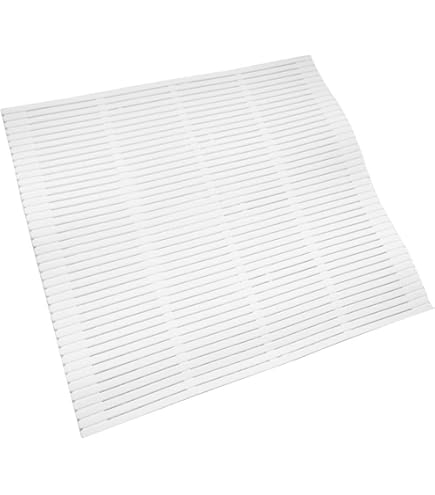 Tapis Sushi Silicone Blanc - Rouleau à Sushi Antiadhésif Réutilisable 27,5x24,8cm - Pour California Rolls Maison