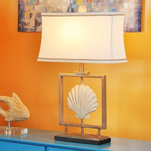 SAEJJ-Eastern Mediterranean European-American rural retro style bedroom living room model House of the sea shells decorative table lamp